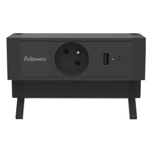 Fellowes Power desk, TYP E, czarny — image 3