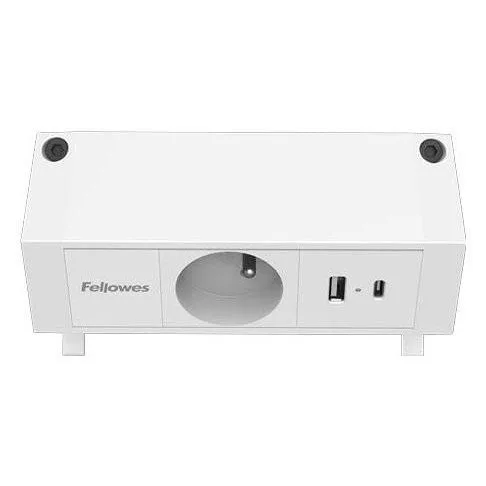 Fellowes Power desk, TYP E, biały — image 3