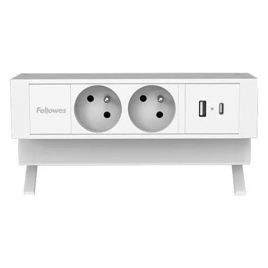 Fellowes Power desk 2, TYP E, biały — image 2