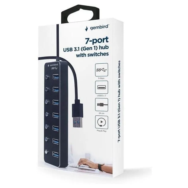 Gembird 7-portowy HUB USB 3.1 — image 4