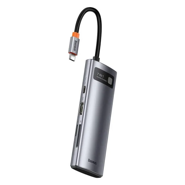 Baseus Hub 7w1 USB-C na 2x USB 3.0 + HDMI + 2x USB-C +microSD/SD — image 3