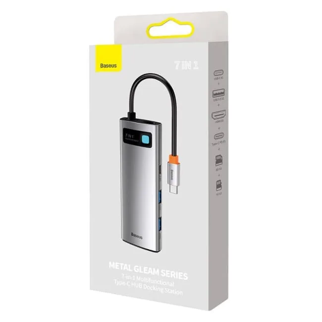Baseus Hub 7w1 USB-C na 2x USB 3.0 + HDMI + 2x USB-C +microSD/SD — image 5