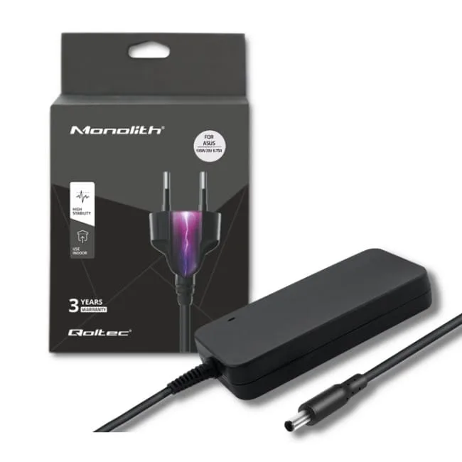 Qoltec Zasilacz do Asus 135W | 20V | 6.75A | 5.5*2.5 | + kabel zasilający — image 1