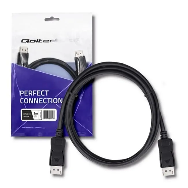 Qoltec DisplayPort v1.1 męski | DisplayPort v1.1 męski | 4K | 2m — image 2