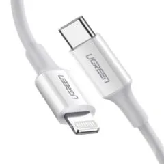 Ugreen US171 USB-C do Lightning 3A, 0.25m biały