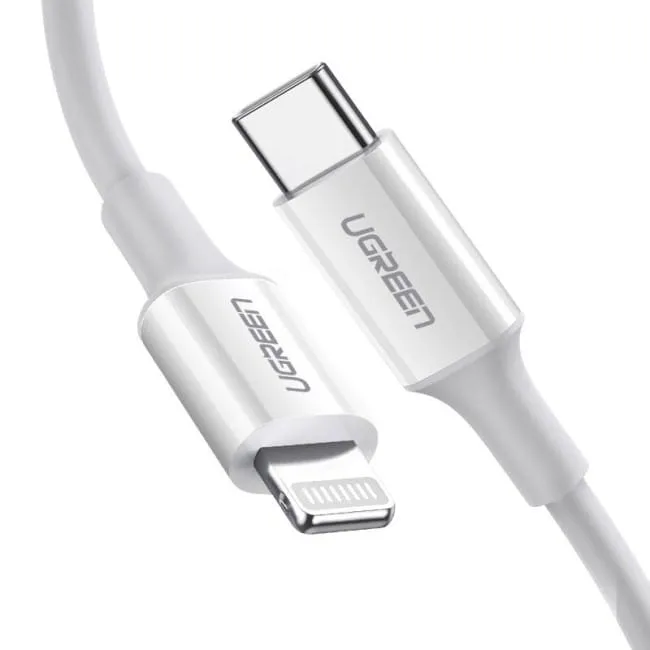 Ugreen US171 USB-C do Lightning 3A, 0.25m biały — image 2