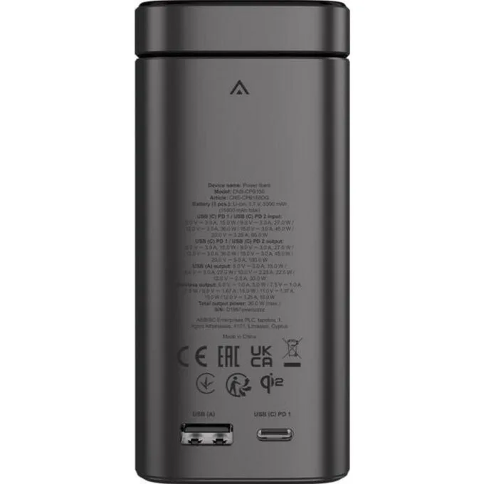 Canyon OnPower 150 Aluminium Qi2 magnetyczny 15000 mAh 100W grafitowy — image 6