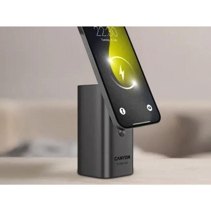 Canyon OnPower 150 Aluminium Qi2 magnetyczny 15000 mAh 100W grafitowy — image 8