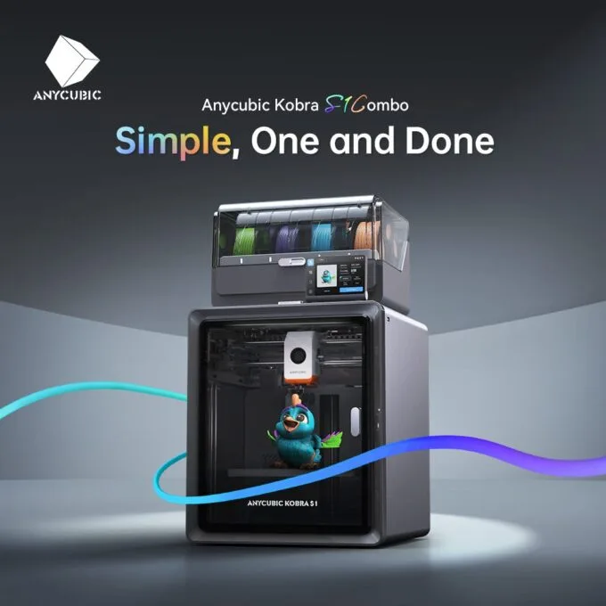 Anycubic Kobra S1 Combo 3D Printer - CoreXY Multi-Color - ANY-KS1CBK0A-O — image 3