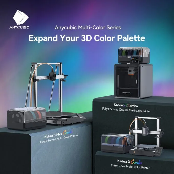Anycubic Kobra S1 Combo 3D Printer - CoreXY Multi-Color - ANY-KS1CBK0A-O — image 4