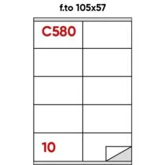 MARKIN LABEL A4 105X57MM 100 SHEETS BOX