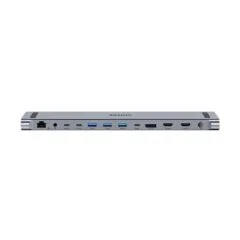 Unitek KVM z funkcją podstawki | 2x HDMI 4K@60Hz | 1 x DP 4K@30Hz | USB-C | PD 100W