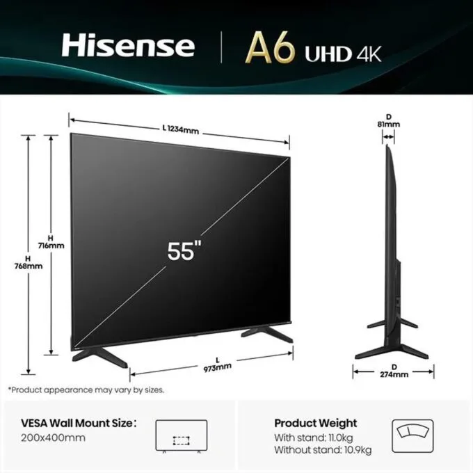 Hisense 55A69Q 55'' 4K Smart LED TV — image 10