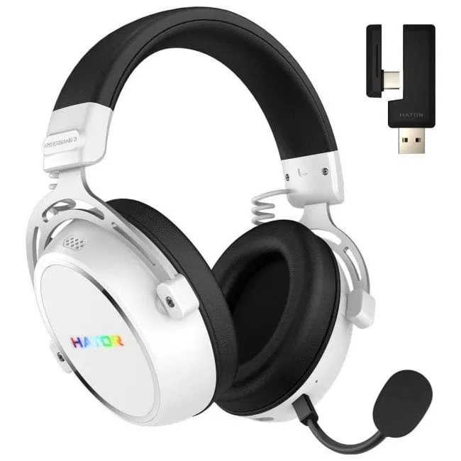 Hator Hypergang 3 Wireless ESH56 Hi-Res ANC białe — image 1
