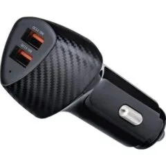 FORCELL F-ENERGY Carbon CC50-2A ładowarka samochodowa 2 x USB A QC3.0 3A 36W czarna