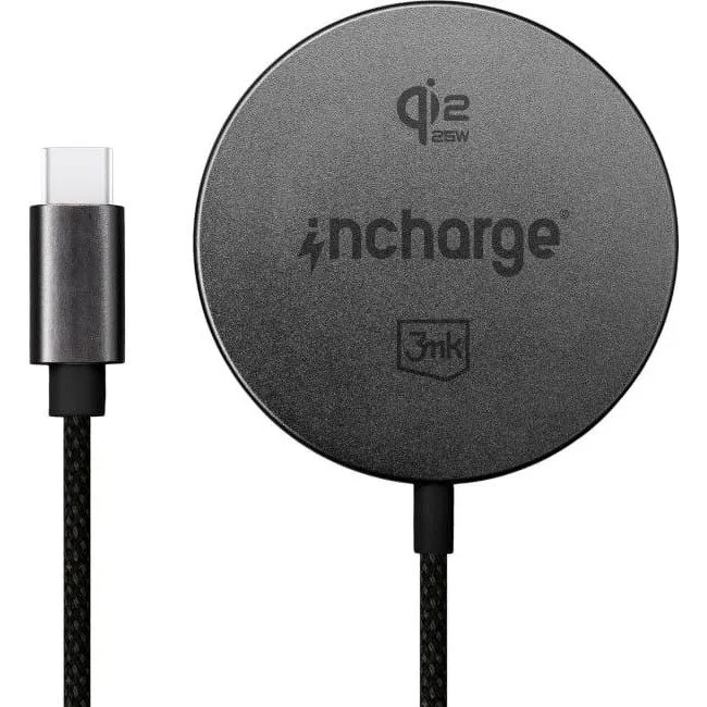 3mk incharge Align Qi2.,2 25W for Apple Black — image 1