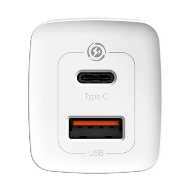 Baseus GaN2 Lite, USB + USB-C, 65W, EU (biała) — image 4