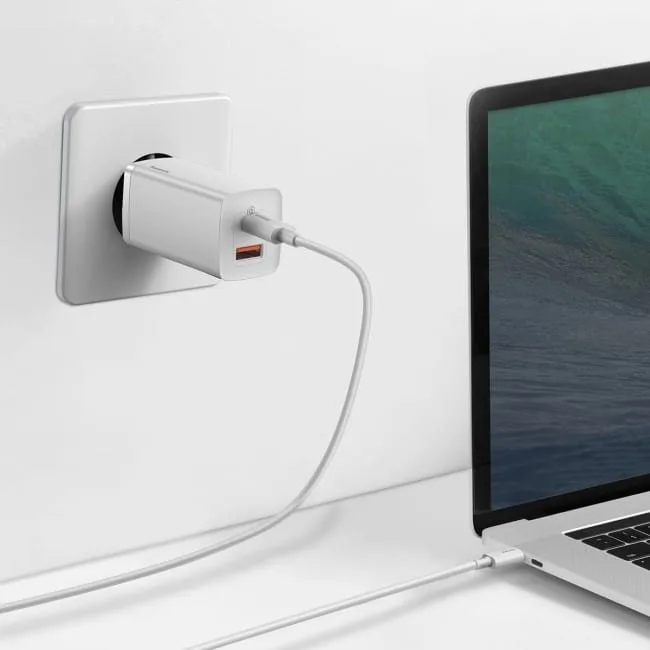 Baseus GaN2 Lite, USB + USB-C, 65W, EU (biała) — image 6