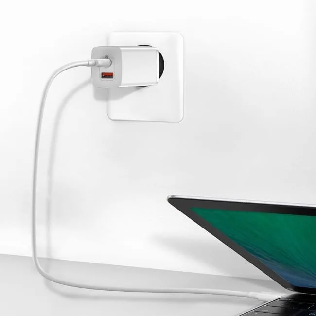 Baseus GaN2 Lite, USB + USB-C, 65W, EU (biała) — image 7