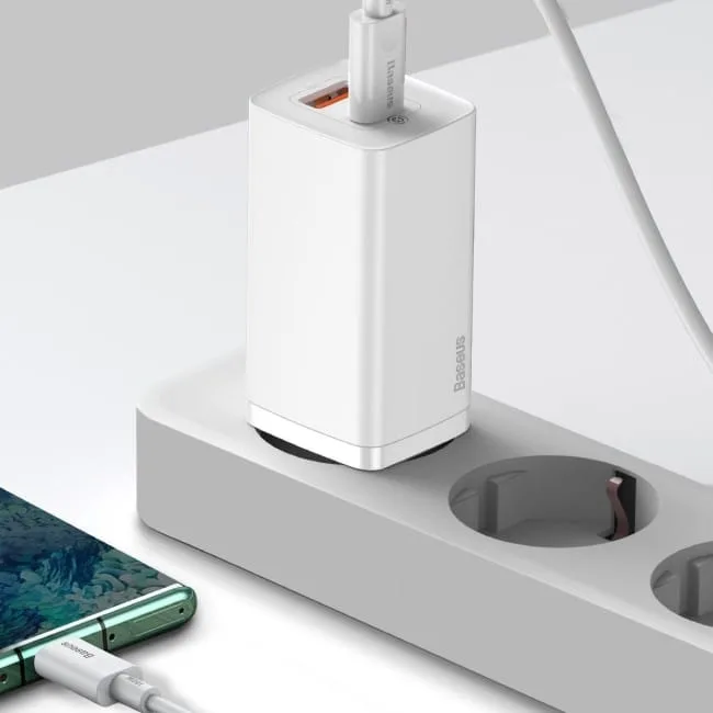 Baseus GaN2 Lite, USB + USB-C, 65W, EU (biała) — image 8
