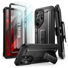 Supcase Unicorn Beetle Pro & Tempered Glass 2-pack Galaxy S26 Ultra black