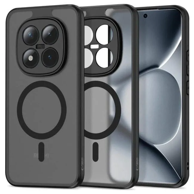 Tech-Protect Magmat Magsafe Xiaomi Poco M8 Pro / Redmi Note 15 Pro+ Plus 5G matte black — image 1