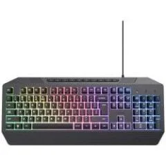 Klawiatura gamingowa Trust GXT836 EVOCX przewodowa membranowa podświetlana czarna