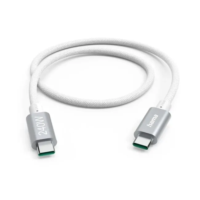 Hama USB-C - USB-C 240W 1.5m biały — image 1