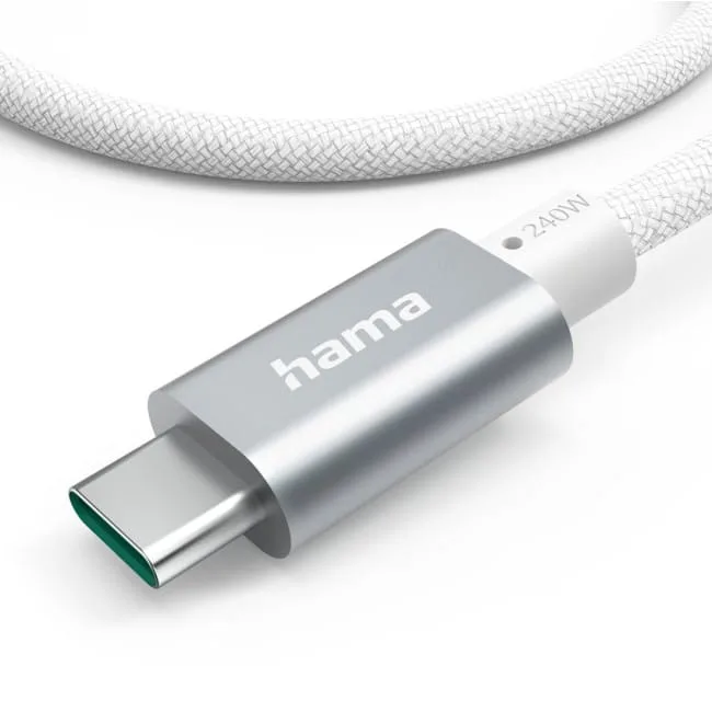 Hama USB-C - USB-C 240W 1.5m biały — image 4