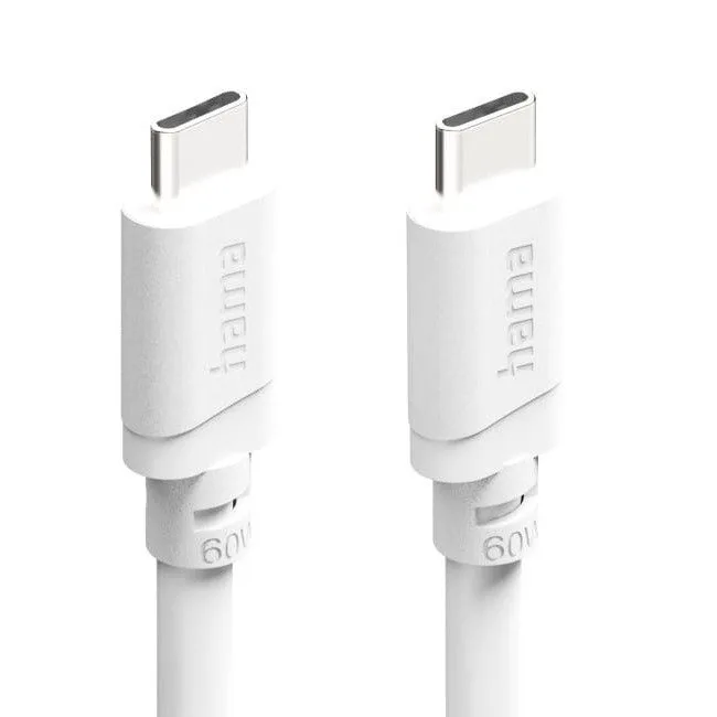 Hama USB-C - USB-C, 2m, 60W biały — image 2
