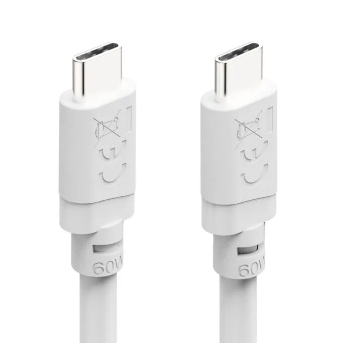 Hama USB-C - USB-C, 2m, 60W biały — image 3