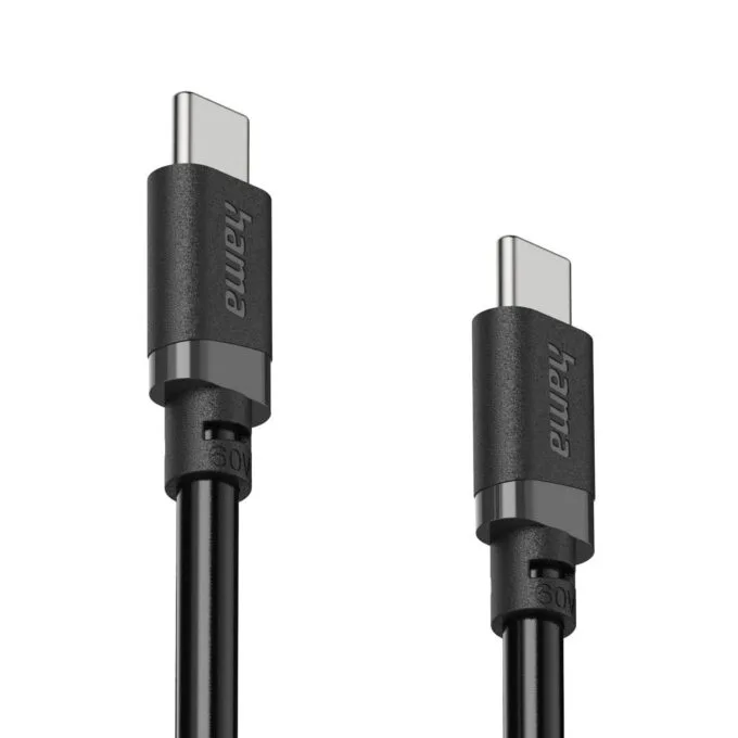 Hama USB-C - USB-C, 3m, 60W czarny — image 5