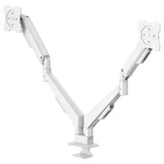 Hama 220908 uchwyt do monitora sprężyna gazowa, 2 ramiona, 13" - 35", biały