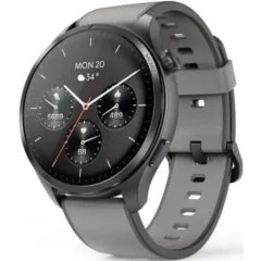 Hama Smartwatch 9000 czarno-szara koperta, czarno-szary pasek silikonowy