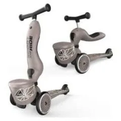 Scoot & Ride Highwaykick 1 Lifestyle 2w1 Brown Lines 96605