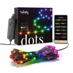 Twinkly Dots 200 LED RGB black wire
