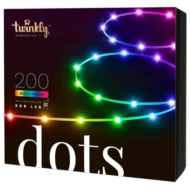 Twinkly Dots 200 LED RGB black wire — image 2
