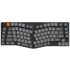 Klawiatura gamingowa Keychron K15M Gateron Low Profile MX Brown 2.0 bezprzewodowa mechaniczna podświetlana szaro-czarna