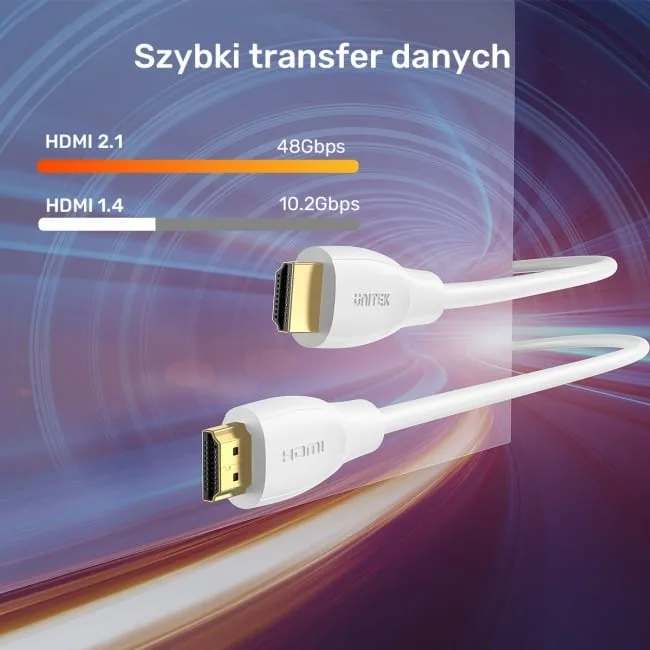 Unitek HDMI 2.1 8K HDR biały 7m — image 12