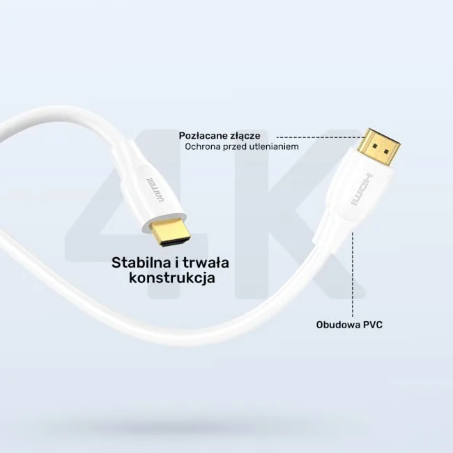 Unitek HDMI 2.1 8K HDR biały 5m — image 5