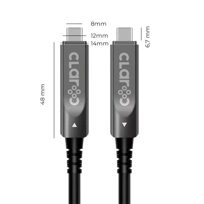 Claroc Kabel USB-C aktywny, 4K@60Hz, 60W, 7 m — image 3