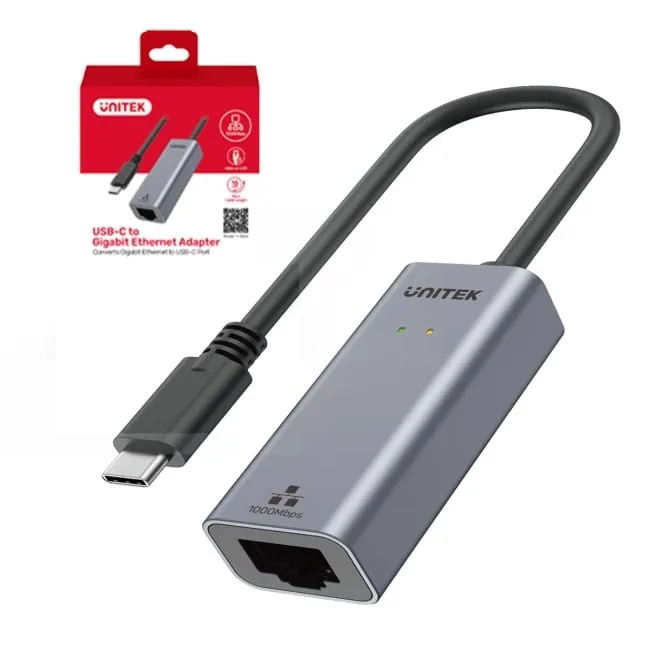 Unitek Adapter USB-C do sieci Gigabit Ethernet 1Gbps — image 7