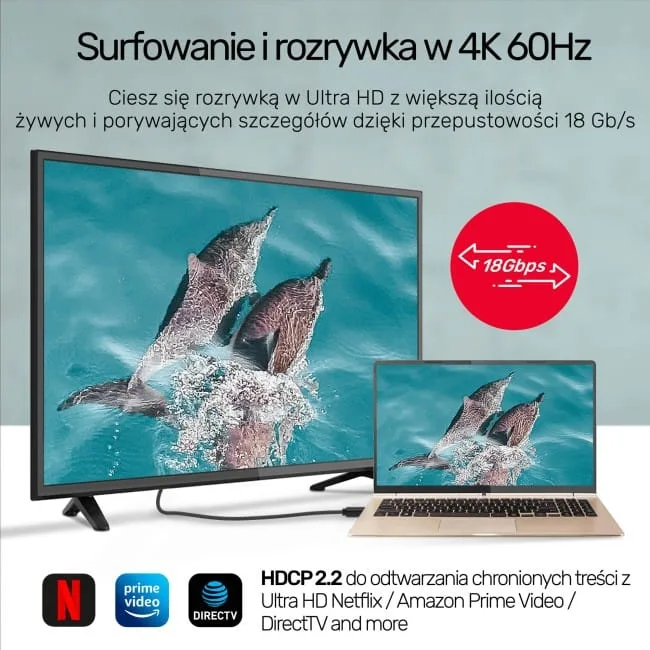 Unitek HDMI 3.0m kątowy 270 — image 7