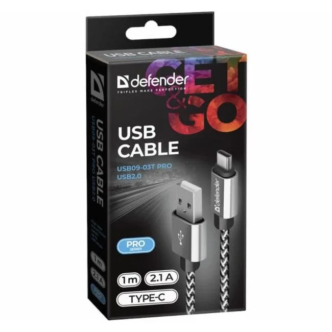 Defender USB AM-TYPE C 1,0m 2.1A Biały — image 3