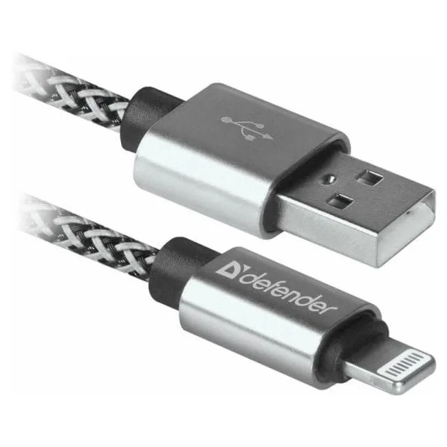Defender USB-LIGHTNING 1,0m 2.1A Biały — image 1