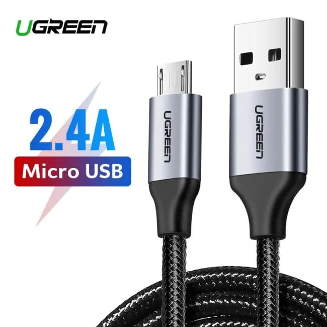 Ugreen USB do Micro USB QC 3.0 2.4A 1m czarny — image 2