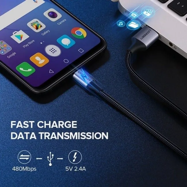 Ugreen USB do Micro USB QC 3.0 2.4A 1m czarny — image 3
