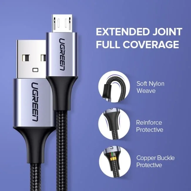 Ugreen USB do Micro USB QC 3.0 2.4A 1m czarny — image 6