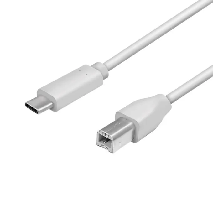 LogiLink USB 2.0 | USB-C do USB-B 2m szary — image 1