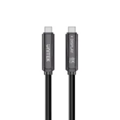 Unitek Kabel optyczny USB-C | 10Gbps | PD60W | 8K@30Hz | czarny, 5m